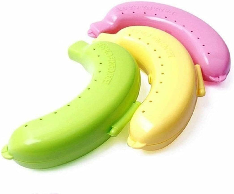 Fruit Banana Food Storage Plastic Case Cover (Pack of 3) (Multi)
