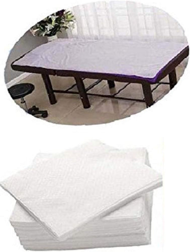 Spancare Disposable Bedsheet for Spa, Massage, Salon, Hotel, Clinic (White, 31inch X 72inch) (10)
