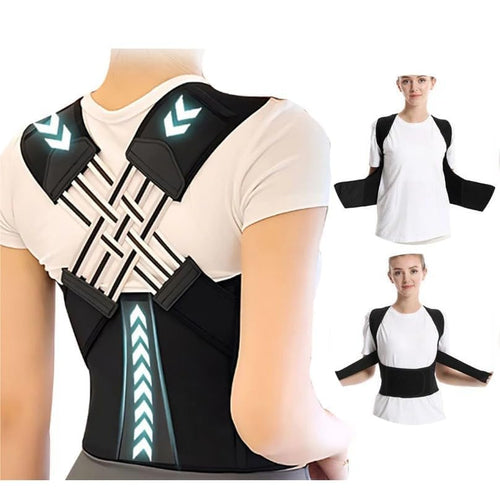 X-Cross Neoprene Posture Corrector Belt |Back Pain Relief Posture Corrector|Shoulder,Back Support Belt|Back Straightener Brace For Spine|Clavicle Support (Free Size,Unisex)