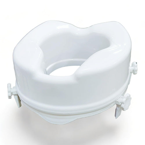 Toilet SEAT 6 INCH | Commode Elevator | Commode Raiser 6 INCH 4 Clips ADDS More Stability and Safety