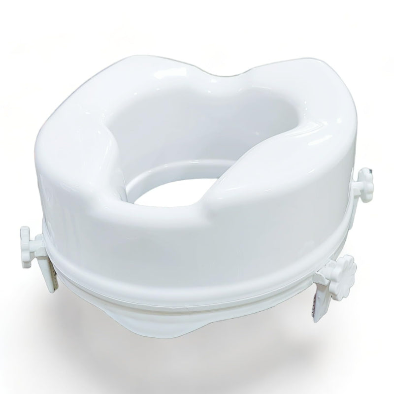 Toilet SEAT 6 INCH | Commode Elevator | Commode Raiser 6 INCH 4 Clips ADDS More Stability and Safety