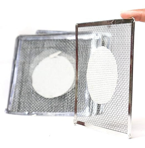 Laboratory Wire Gauge Set with Frame, 6 Pieces, Filter Paper Center for Bunsen Burner Experiments (6)