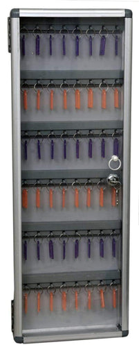 Spancare Silver Metal Key Manager (48 Keys) Keychain with Labels