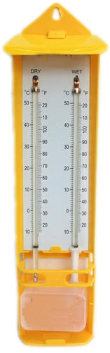 SPANCARE PHARMACEUTICALS_Plastic Wet and Dry Bulb Thermometer Export Variant Hygrometer Humidity Meter Instrument Wall Mounted for Home,workspace and Godawns,27 cm Long (Pack of 1)