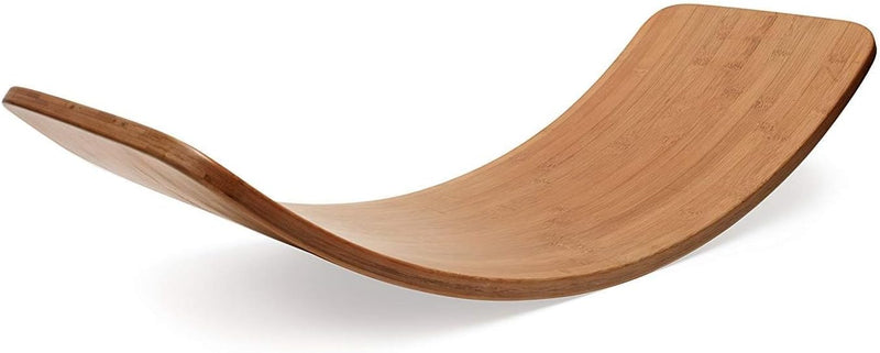 SPANCARE PHARMACEUTICALS Wooden Wobble Curve Balance Board Foot Rocker Leg Exerciser(Size 91cm long, 30cm wide, 2.2cm thick and 19cm tall at the highest point)