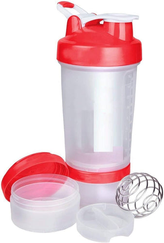 Protein Shaker Cup with Twist N' Lock Storage Containers, 500ml (Pack of 2)