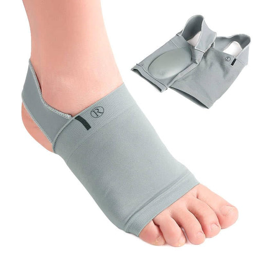 Flat Foot Arch Support for Men & Women | Plantar Fasciitis & Hammer Toe Pain Relief with Toe Separator for Foot Support | Medial Arch Support for Flat Feet Correction Sleeve with Cushion | Free Size - 1 Pair