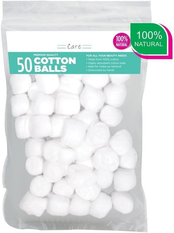 Spancare Cotton Ball for Eye, Face Makeup and Nail Paint Remover (Pack of 50)