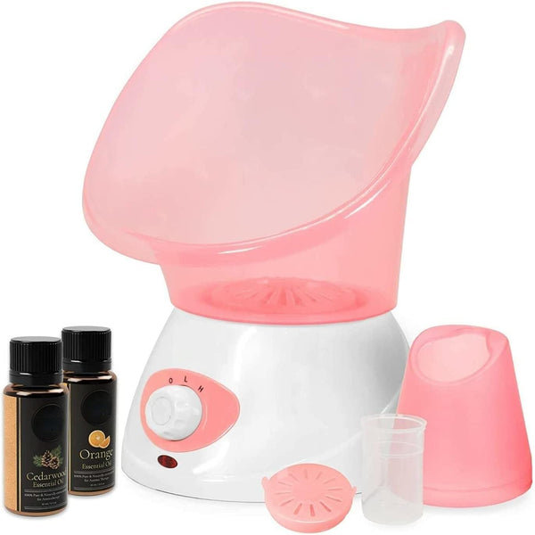 Multicolor, Steam Inhaler Vaporizer and Facial Steamer with Free Cedarwood