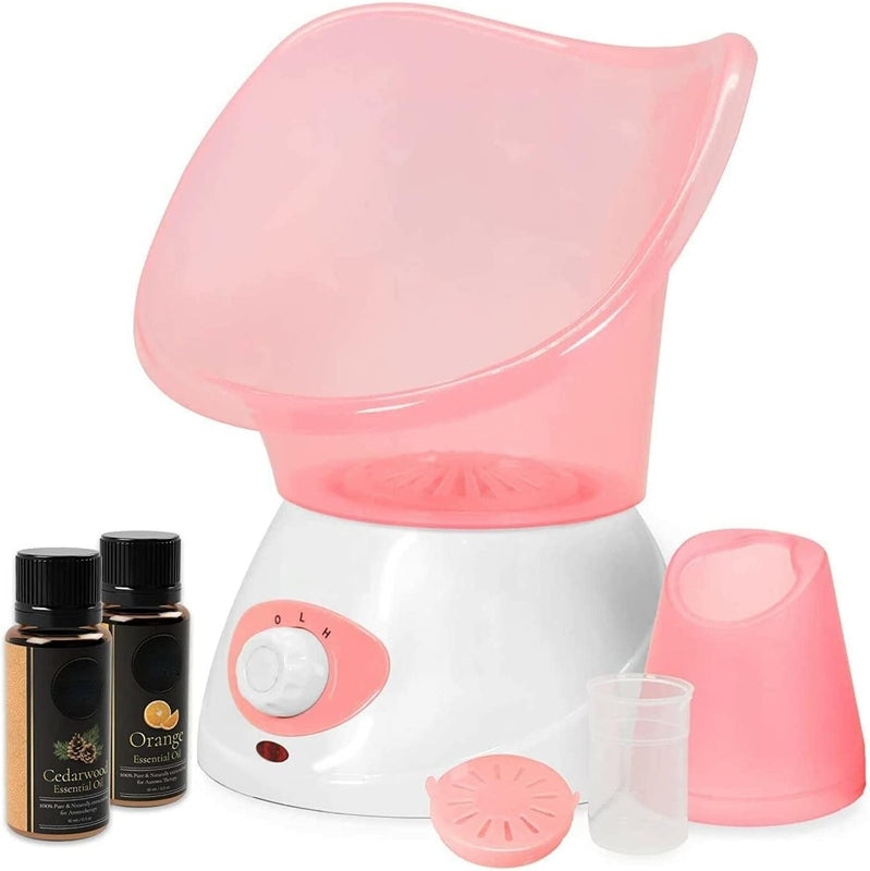 Multicolor, Steam Inhaler Vaporizer and Facial Steamer with Free Cedarwood