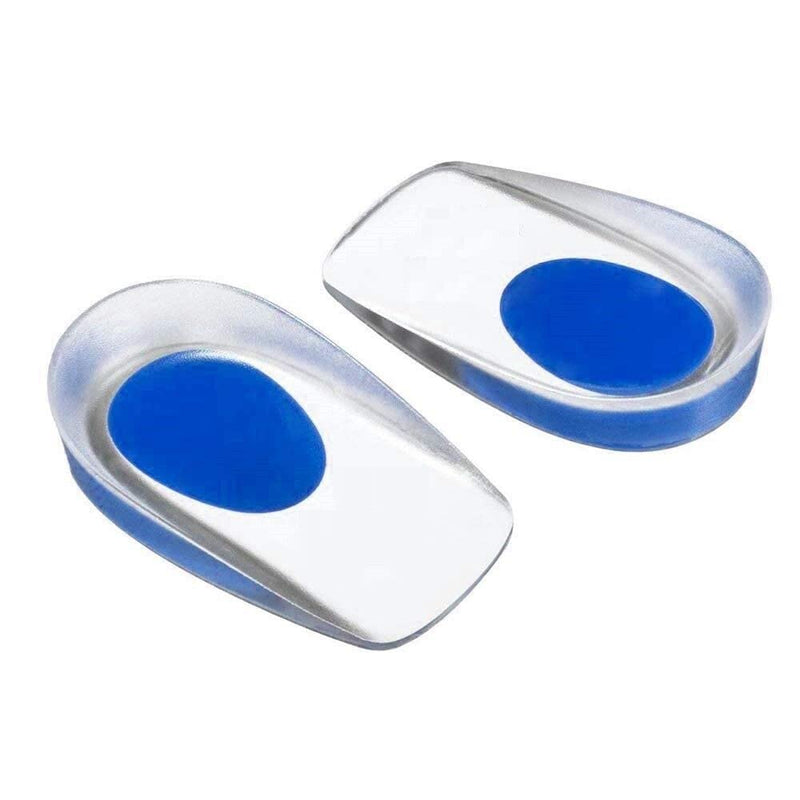 Spancare Silicone Gel Heel Pads Protector Insole Cups with Dual Density Soft Gel Silicone