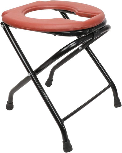 Spancare Folding Commode Portable Toilet Seat | Porta Potty and Commode Chair - Comfort Chair Perfect for Camping, Hiking, Trips, Construction Sites, and More