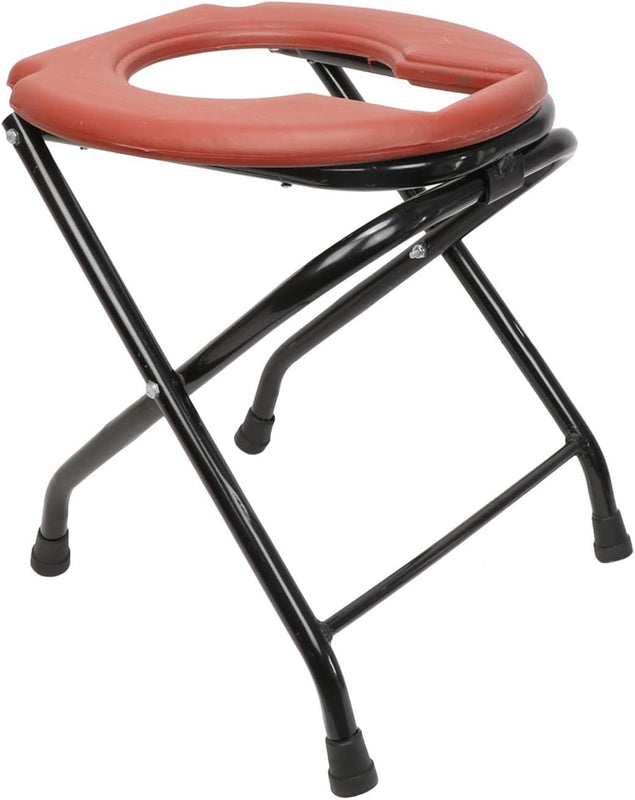 Spancare Folding Commode Portable Toilet Seat | Porta Potty and Commode Chair - Comfort Chair Perfect for Camping, Hiking, Trips, Construction Sites, and More