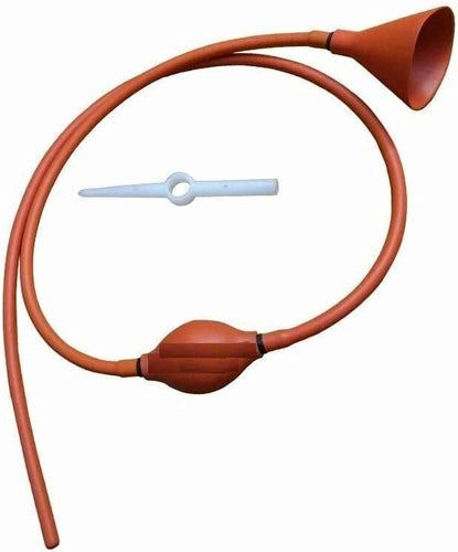 Spancare Stomach Pump Tube Made from Soft Rubber with Bulb, 150 cm