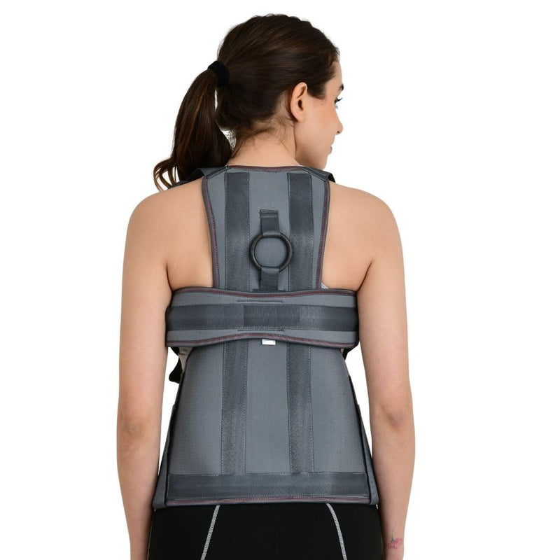 SPANCARE PHARMACEUTICALS Premium Dorso Lumbar Spinal Brace | Support Belt for Back & Shoulder |Straightener Posture Corrector |(Universal)
