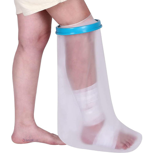GENERIC Spancare Pharmaceutical Waterproof Leg Cast Cover For Shower & Bath,Reusable Sealed Watertight Cast Protector (Leg Cast Protector),Fracture,One Size, clear
