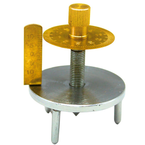 Spherometer Double disc Brass Nickel Coating Measuring Instrument Device for Students ad Optics Shops (Pack of 1)