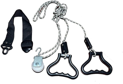 Spancare Plastic Handle Overhead Hand Shoulder Pulley Equipment Kit with Rope for Home