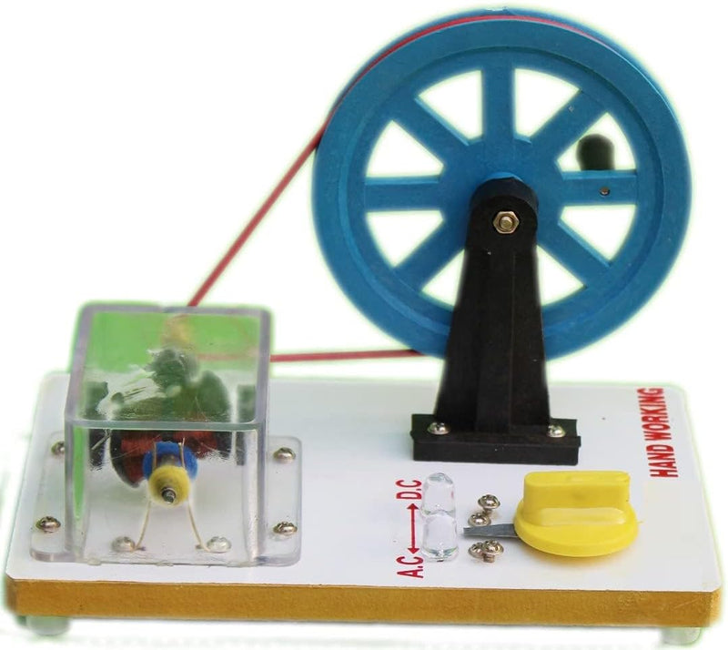 spancare pharmaceuticals ac dc Generator Working Model for Demonstartion of The Current Generation and Electric Motor in Physics lab Experiments in School or Classroom