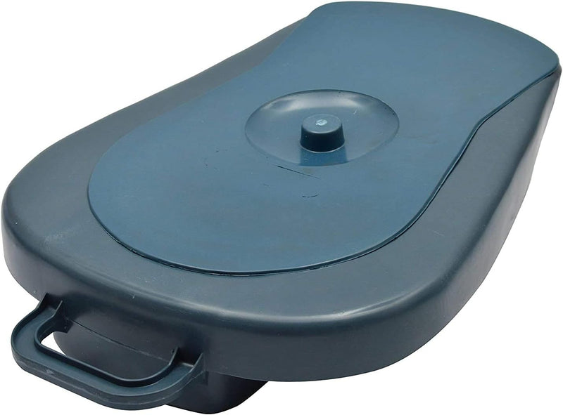 Bed Pan with Lid and Built-in Handles for Easier Placement and Removal |Unisex A