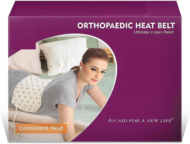 Orthopaedic Electric Heating Pad | Heat Belt with Temperature Controller | Pain Relief Heating Belt for Lower Back, Knee, Shoulder, Cramps, and Neck (Regular)