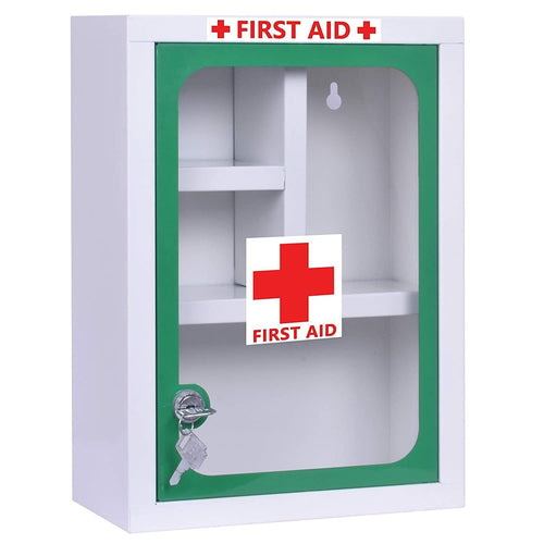 Spancare Emergency First Aid Kit Box with Multi Compartments for Home/School/Office
