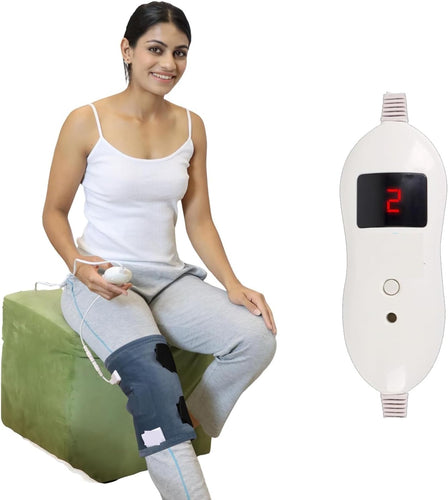 SPANCARE PHARMACEUTICALS Digital Heating Pad for Knee Pain, Arthritis Pain and Joint Pain Relief, 5 Heat Settings,Universal Fit (BLACK)