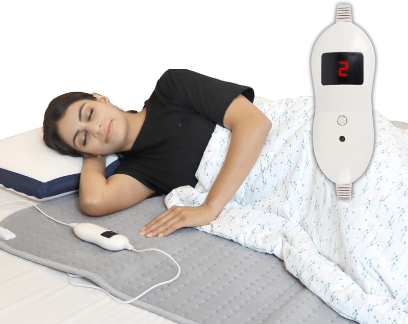 SPANCARE PHARMACEUTICALS Digital Electric Blanket for Single Bed, Bed Warmer for Single Bed, 60"x36", 5 Heat Settings, 2 Hr Auto Cutoff