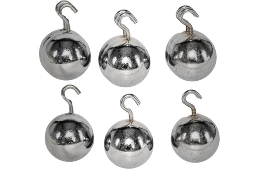 SPANCARE PHARMACEUTICALS Metal Simple Pendulum Bob Balls 25mm Diameter with Hooks for Physics lab Laboratory Experiment and General Purpose, Steel (Pack of 6)