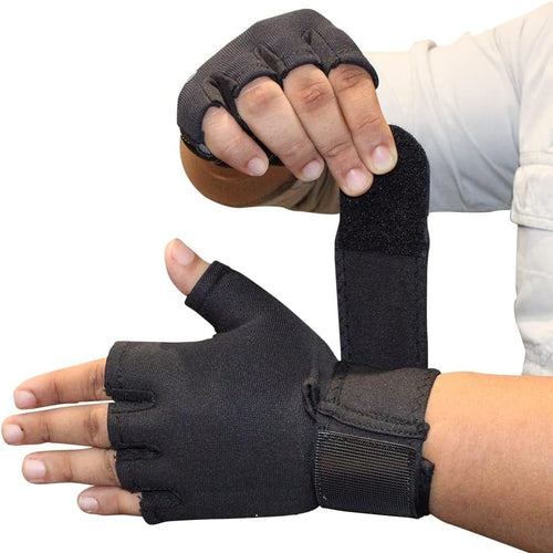Wrap Fitness Workout Gym Gloves,Heavy Duty, Adjustable Wrist Closure, Non-Slip, Breathable, Moisture-Absorbing, Unisex 1 Pair, Lightweight
