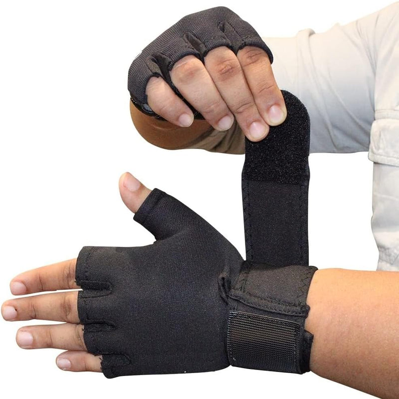 Wrap Fitness Workout Gym Gloves,Heavy Duty, Adjustable Wrist Closure, Non-Slip, Breathable, Moisture-Absorbing, Unisex 1 Pair, Lightweight