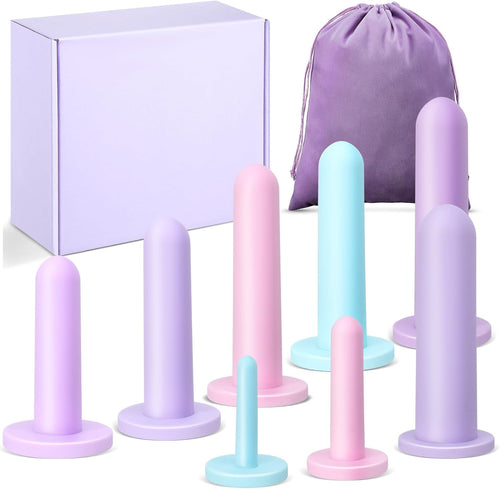Pelvic Floor Dilator Set – 9 Piece Silicone Kit with Bag