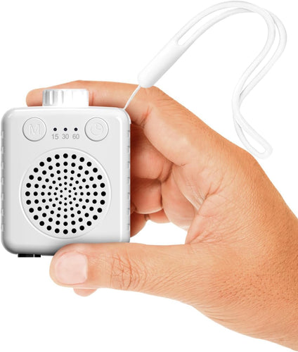 Noise Player with 20 Soothing Sounds for Better Sleep, Stress Relief, Relax Mind and Body| Rechargable, Auto Timer,Portable White