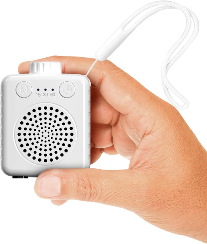 Noise Player with 20 Soothing Sounds for Better Sleep, Stress Relief, Relax Mind and Body| Rechargable, Auto Timer,Portable White