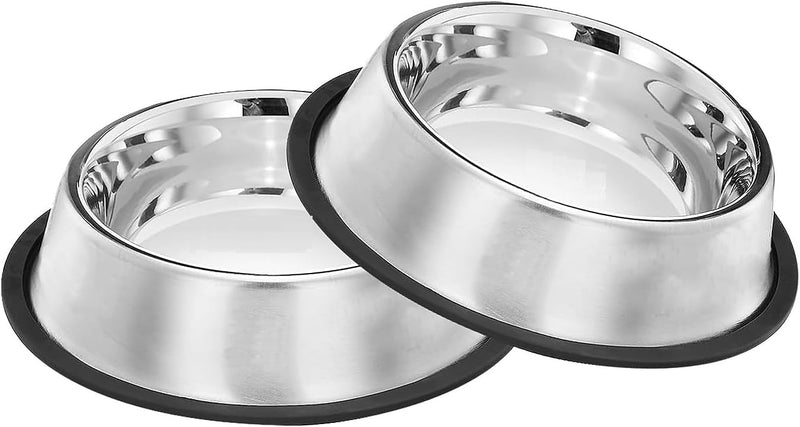 Stainless Steel Dog Bowl (Medium, Set of 2) (700 ml) for Your Loving pet