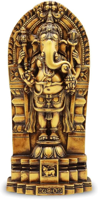 Standing Shree Ganesha ji | Ganpati | Lord Ganesh Statue Idol - Wall Hanging Sculpture - Lucky Feng Shui Wall Decor Showpiece Figurines