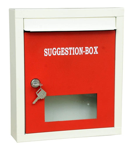 Spancare Letter Box for Home, Wall Mount Stand, High Grade Metal Wall Mount Shelf, (Red)