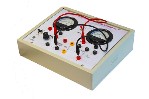 zener diode Characteristic Apparatus kit with ic Regulated Power Supply for Forward and Reverse biased Condition with Analog Meters