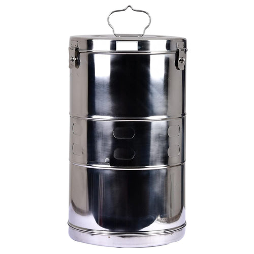 SPANCARE PHARMACEUTICALS Vertical Dressing Drum/Autoclave Drum 11x18 Heavy Duty Stainless Steel with Crystal Mirror Polish