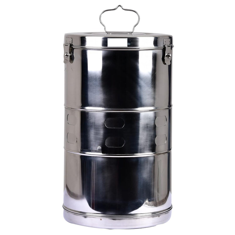 SPANCARE PHARMACEUTICALS Vertical Dressing Drum/Autoclave Drum 11x18 Heavy Duty Stainless Steel with Crystal Mirror Polish