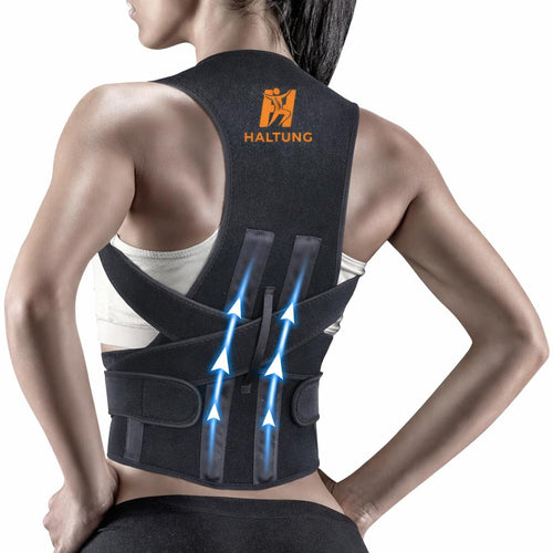 Posture Corrector-Back Brace for Men and Women- Fully Adjustable Straightener for Mid, Upper Spine Support- Neck, Shoulder, Clavicle and Back Pain Relief-Breathable belt(Universal Size)