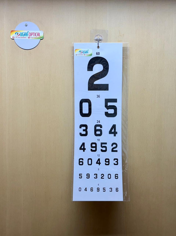 SNELLAN CHART COUNTING Vision Test Chart (Golovin Sivtsev Table) snellen chart snellens vision chart