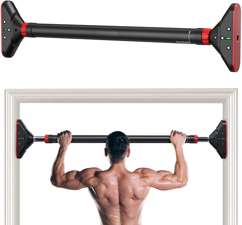 SPANCARE PHARMACEUTICALS Pull Up Bar for Home, Max Load 440 lbs, Adjustable Length 29.5-37 inches, No Screws, Push Up/Chin Up/Pull Up Bar for Home Gym Workout