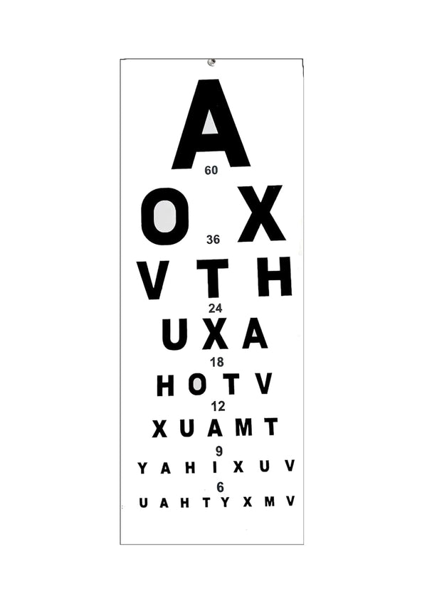 Eye Vsion Test Chart || Professional Snellen Eye Test Chart ||Snellen Vision Chart A ||Vision Chart For Eye Test (English Chart) || Medical Vision Testing Chart || 60-6 Distance Measurement