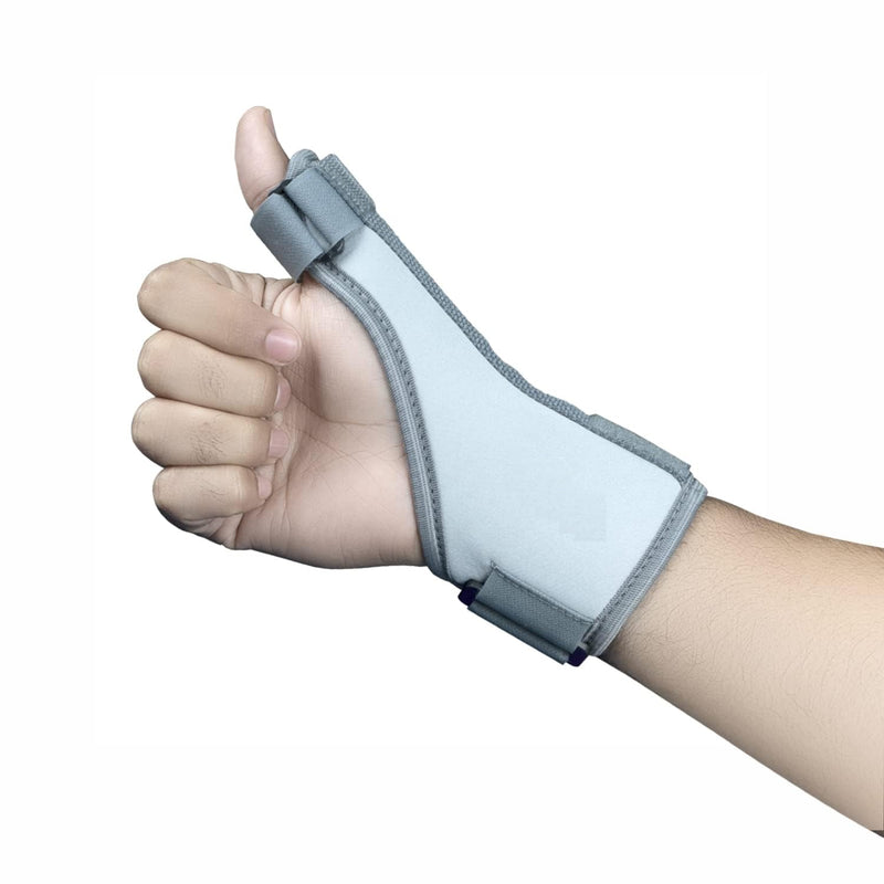 SPANCARE PHARMACEUTICALS Thumb Splint Support for Right/Left Hands, Carpal Tunnel & Trigger Thumb Support for Pain Relief with Wrist Wrap|Thumb Brace, Allows Hand Movements Grey