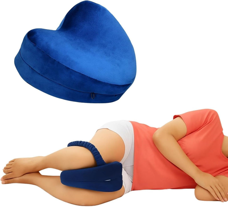 SPANCARE PHARMACEUTICALS Memory Foam Knee Pillow for Sleeping – Orthopedic Side Pillow for Sleeping, Knock Knee Corrector(RENDOM Colour)