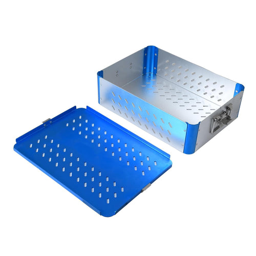 SPANCARE PHARMACEUTICALS Sterilization Tray in Complete Aluminium Alloy wit Dual Locking System Instrument Tray