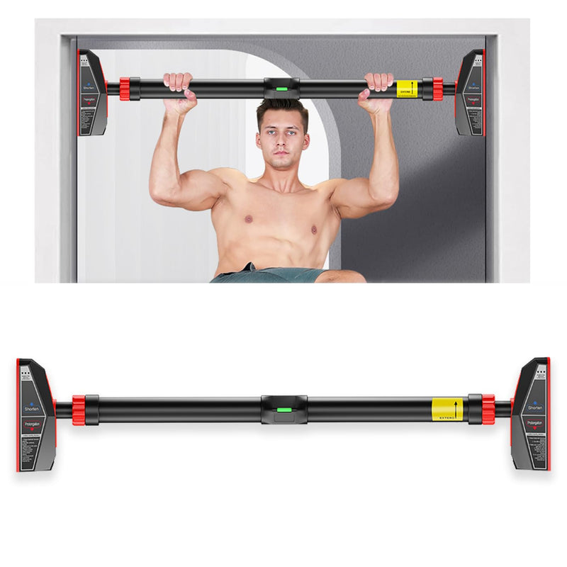 Pull-Master Pull Up Bar For Home, No Screws Chin Up Bar With Locking Mechanism Max Load 200Kg Adjustable (70 to 100 CM)