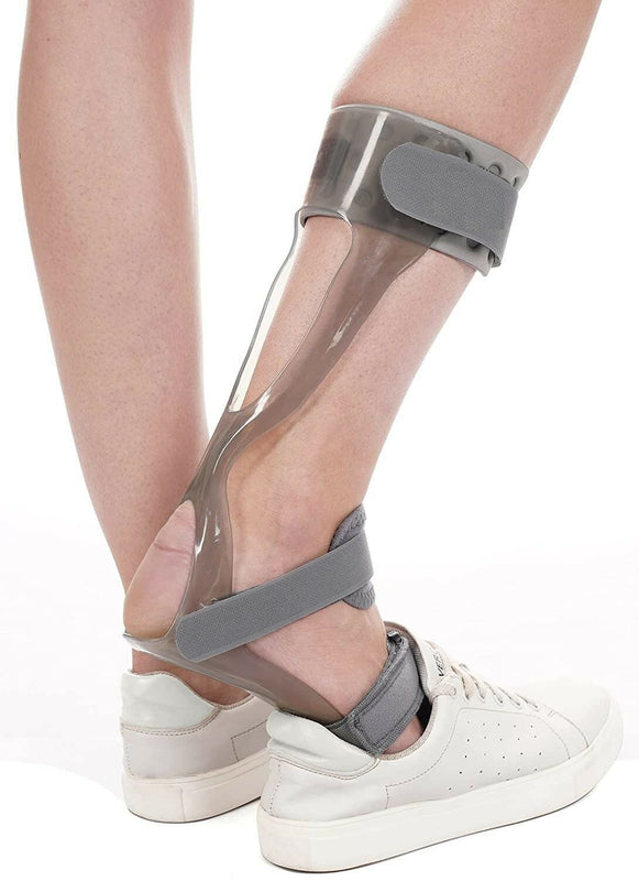 Foot Drop Splint With Liner, Grey, Left, Medium Anatomical design