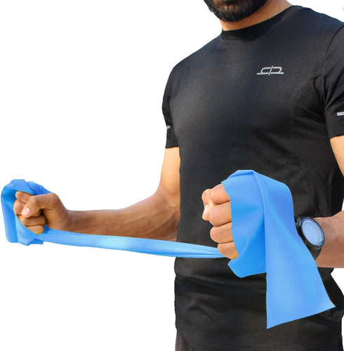 Resistance Band, Anti-Allergic & Tear-Resistant Latex-Free Natural Rubber, Anti-Slip Grip, Exercise Band for Training & Stretching Men & Women, (Size: 150 cm x 10 cm, Set of 1)